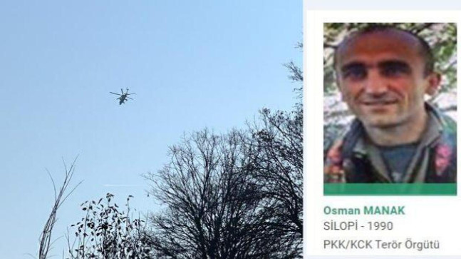 MİT Yeşil kategorideki ‘Yaşar’ kod adlı terörist Osman Manak’ı etkisiz hale getirdi