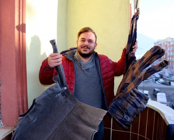Erzurum'da -12 derecede hayat dondu 