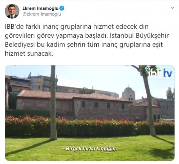 İBB'de farklı inançlardan 50 din görevlisi işe başladı