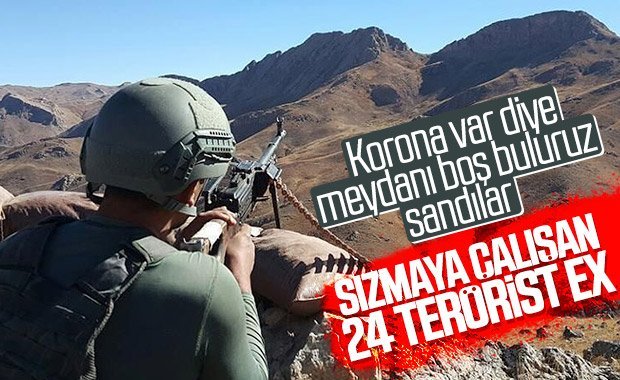 Sızma girişiminde bulunan 24 terörist öldürüldü
